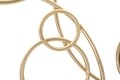 Decoratiune pentru perete, Mauro Ferretti, Light Mirror, 118.5 x 2.5 x 47 cm, fier, auriu