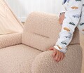 Fotoliu pentru copii, Fluffe, 209FLF1428, Blana artificiala, Roz pudra