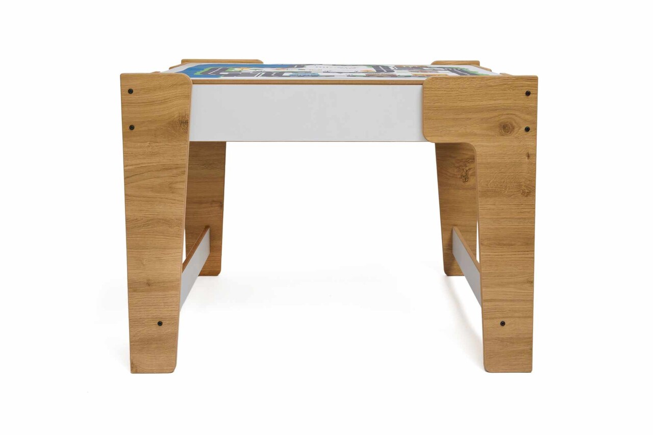Masa pentru copii, Hanah Home, Phoenix, 72.5x55x56.5 cm, Alb / Natural - view 3