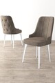 Set scaune 4 piese, Charlotte, Newa, Cappuccino / Alb