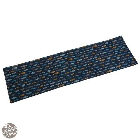 Traversa de masa Blue Bay, Versa, 44.5×154 cm, poliester