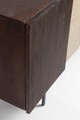 Bufet Kibik, Bizzotto, 180x42x75 cm, lemn de mango/piatra naturala/ratan, maro/natural