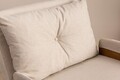 Canapea extensibilă cu 1 loc, Futon, 859FTN2336, Metal , Crem