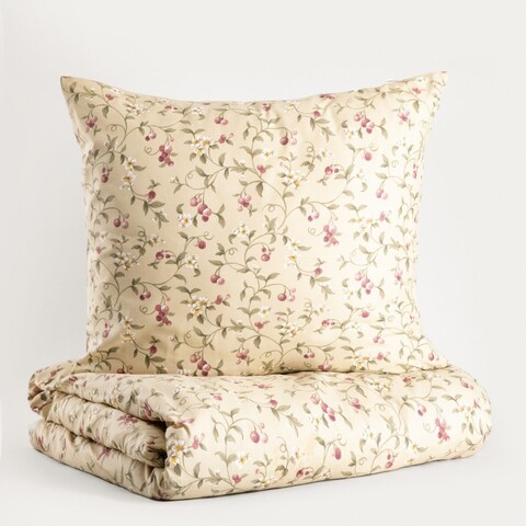 Lenjerie de pat King Size, Karina, Homla, 3 piese, 200x220 cm, bumbac, multicolor