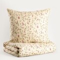 Lenjerie de pat King Size, Karina, Homla, 3 piese, 200x220 cm, bumbac, multicolor