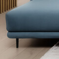 Coltar extensibil stanga 4 locuri ELTAP, LT-100VE, Dalia, 289x190x95 cm, lemn/poliester, albastru deschis