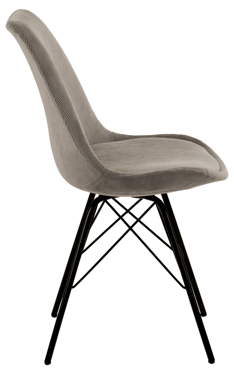 Scaun Eris, Actona, 48.5x54x85.5 cm, tesatura corduroy/otel, bej - view 7
