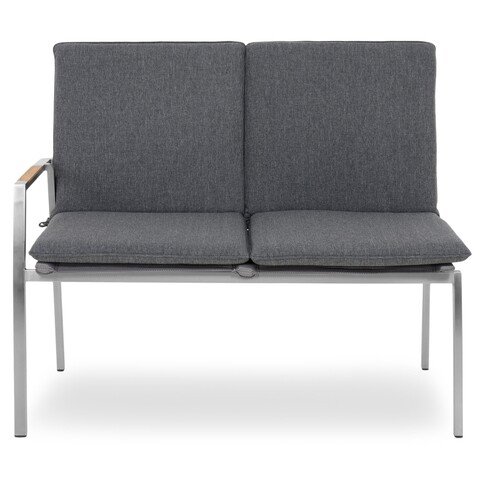 Taburet pentru gradina Calypso, 40 x 40 x 45 cm, lemn de tec reciclat, multicolor BigBuy Home