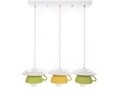 Lustra Afternoon tea, Deco Republic, E27, 3x60W, ceramica, verde/galben