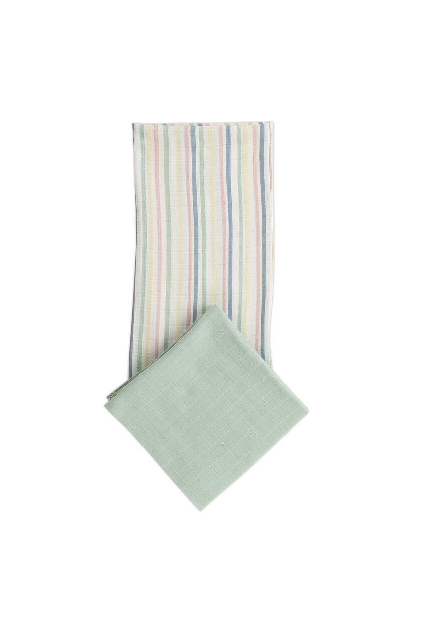 Set prosoape pentru bebeluși, JR Mori, M000008117, Bumbac, Verde