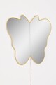Oglinda cu Iluminare Led, Mirrorland, Butterfly Silver, Oglindă indestructibilă cu obturator, Galben