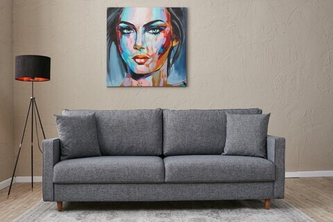 Canapea 3 locuri, Atelier del Sofa, 613LFS1192, Gri