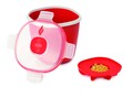 Aparat popcorn pentru cuptorul cu microunde, Snips, 1.5 L, polipropilena, rosu