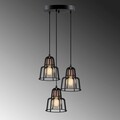 Lustra Endustri MR - 783, Opviq, 45 x 117 cm, 3 x E27, 100W, negru