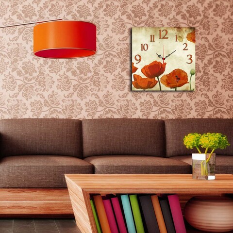 Ceas de perete, msk-05, mdf, dimensiune: 40 x 40 cm, multicolor