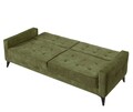 Canapea extensibila Cinar, Pandia Home, 209x80x80 cm, lemn, kaki
