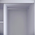 Dulap pentru haine, Comforty, Martin Sürgülü 120, 120x200x57 cm, Alb / Negru / Auriu