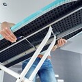 Masa de calcat, Leifheit, Air Board M Compact Plus, 38 x 120 cm, albastru