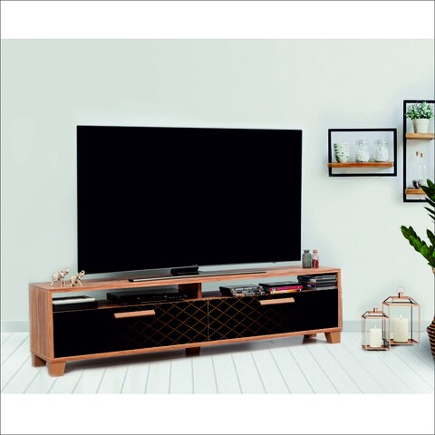 Comoda tv box black 160, vella, 160x35x41 cm, multicolor