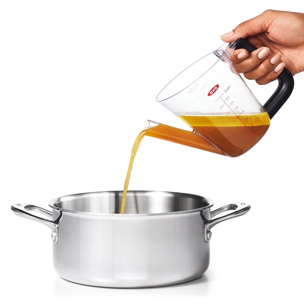 Cana separator grasime, plastic, 500ml, "Good Grips" - OXO - imagine 2