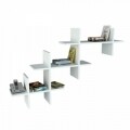 Raft pentru perete, Wooden Art, Valentino White, 140x84x22 cm