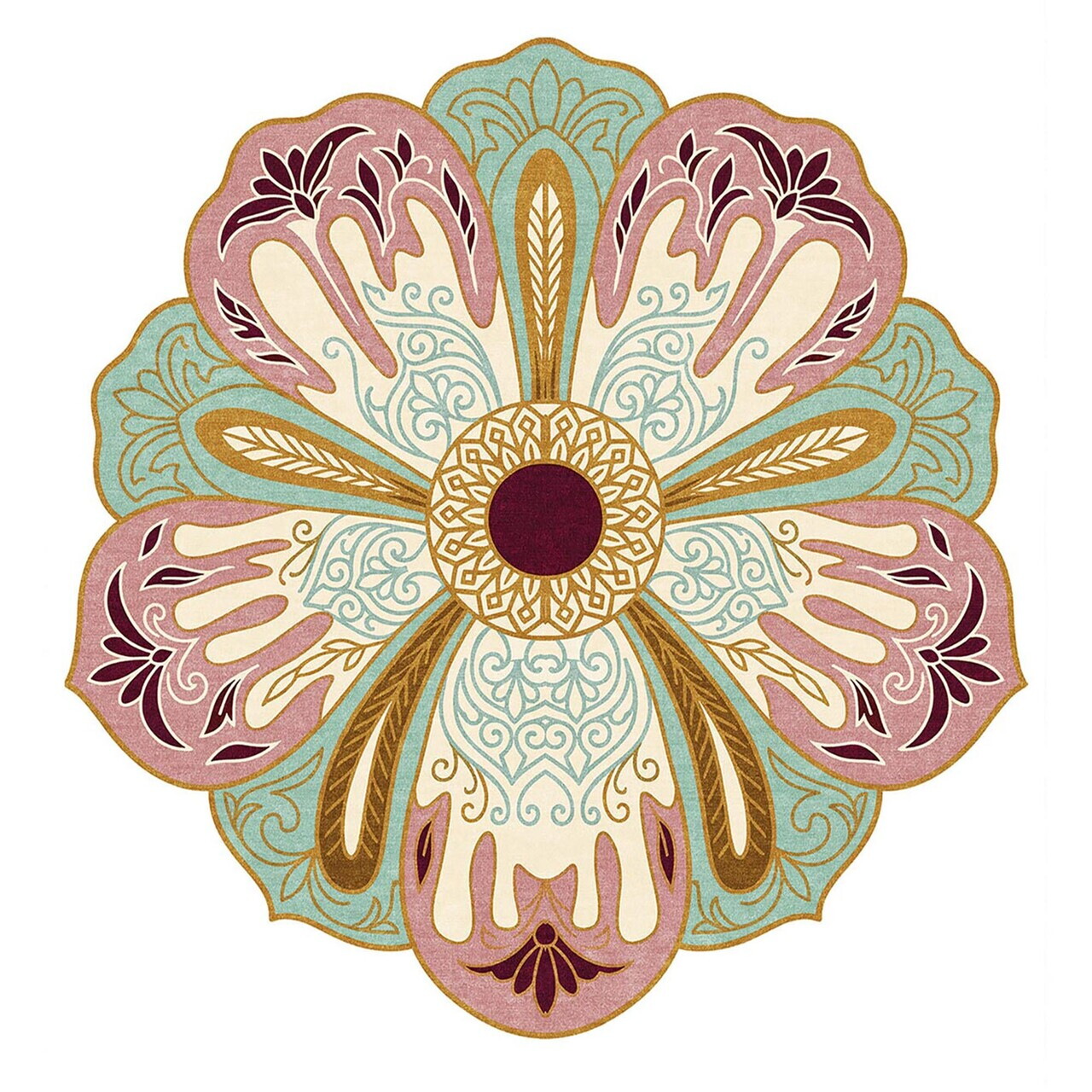 Covor, Fr402, 120x120 cm, Verde — imaginea 3