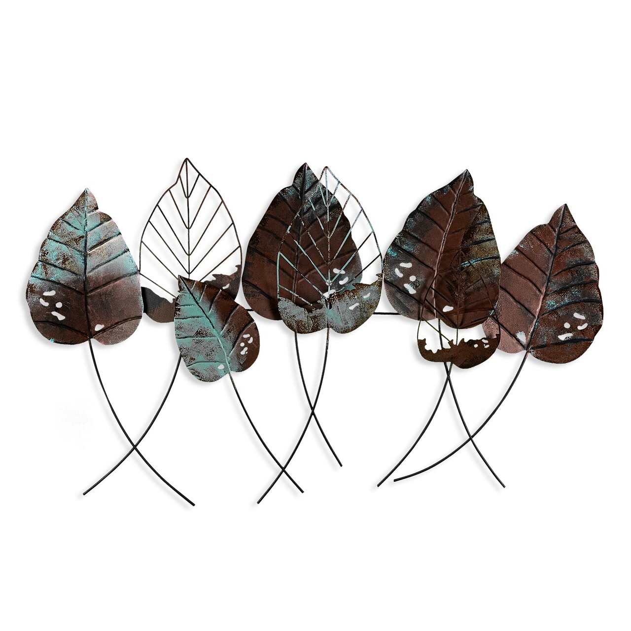 Decoratiune de perete, Casting Leaf 3, Dimensiuni: 67 x 112 cm, Multicolor - imagine 6