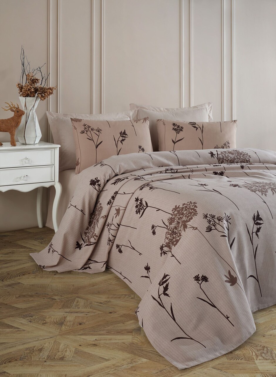 Cuvertura pique Single (FR) L'essentiel Maison Efil Bumbac Maro