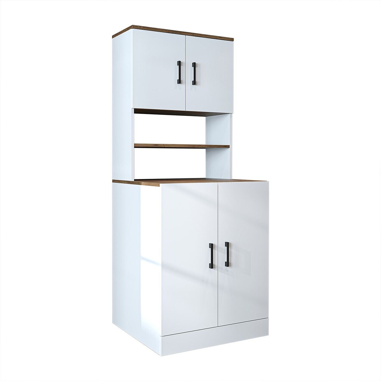 Dulap masina de spalat, Hanah Home, 1015.51, 70x180x67 cm, PAL MELAMINAT, Pin Atlantic / Alb — imaginea 5
