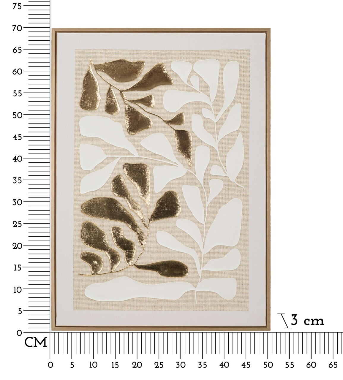 Tablou decorativ Goldy  -H, Mauro Ferretti, 50x70 cm, canvas/lemn de pin/plastic, multicolor - 1 | YEO