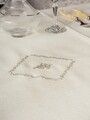 Set fete de masa 8 piese, Pera - Ecru, Cotton Box, 90% POLIESTER/10% BUMBAC