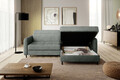 Coltar extensibil dreapta 3 locuri ELTAP, RT-100TOU, Gomsi, 228x165x100 cm, lemn/poliester, verde