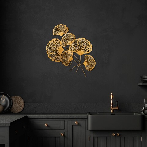 Decoratiune de perete, tween, metal, dimensiune: 58 x 75 cm, multicolor