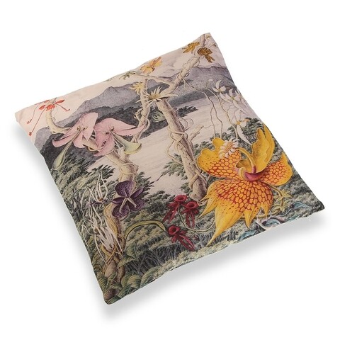 Perna decorativa Flowers, Versa, 45 x 45 cm, poliester