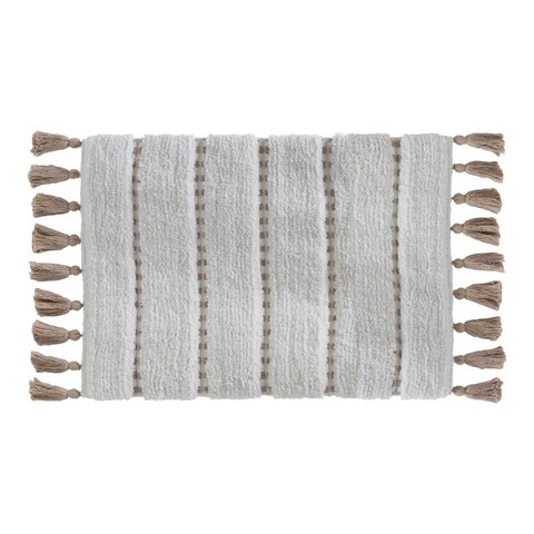 Covoras de baie Pom-pom, 5five, 50 x 75 cm, bumbac, maro deschis 5five
