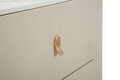 Comoda Beauty, Mauro Ferretti, 140x45x76 cm, lemn de pin/MDF/metal, crem/auriu