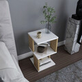 Noptiera, Retricy, Carter, 29.6x29.6x49.4 cm, PAL, Stejar alb