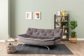 Canapea extensibila cu 3 locuri, Futon, 859FTN2892, Metal , Gri