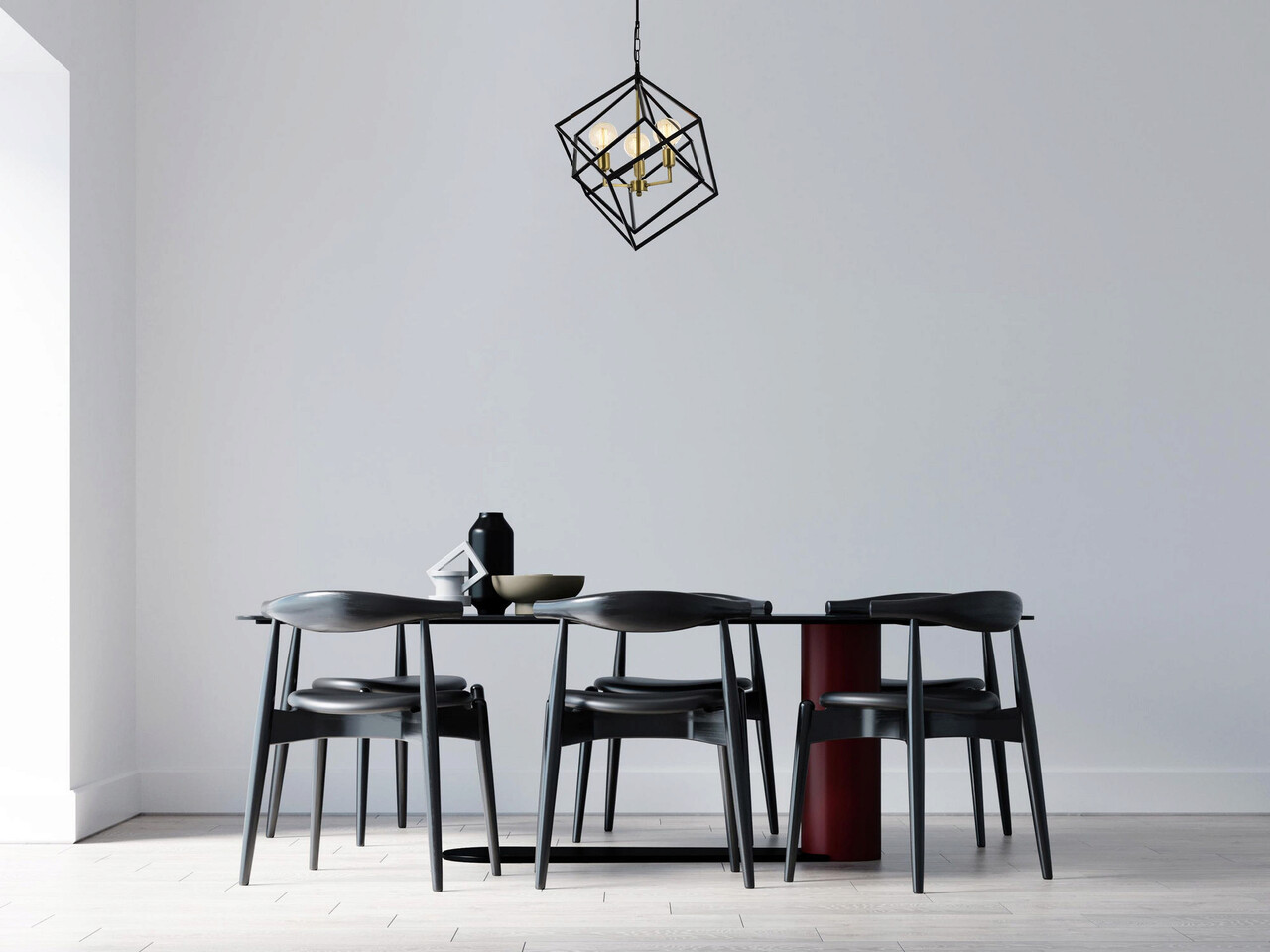 Lustra, Avonni, 683AVN1190, Metal, Negru - 1 | YEO