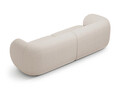 Canapea modulara 4 locuri, Kate, Micadoni, 243x99x76 cm, tesatura boucle, bej
