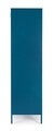 Dulap cu 2 usi Cambridge, Bizzotto, 2 rafturi reglabile, 80 x 50 x 185 cm, otel, albastru