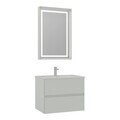 Set Dulap de Baie cu Chiuvetă și Oglindă (2 Piese), Hanah Home, Nest 71 v2, Cașmir mat
