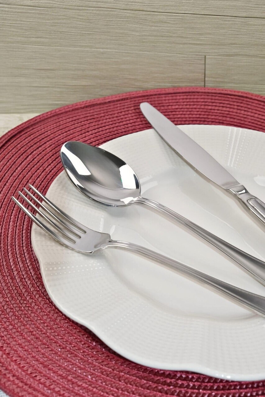 Set tacamuri, Hermia, 311MBL1720, Inox, Furculiță de masă: 17,2 x 3 cm (6 bucăți), Argintiu - view 2