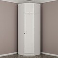 Dulap pentru haine, Minerva, Kale White, 74x235x52 cm, PAL, Alb