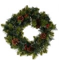 Coronita decorativa Red berry cu LED-uri, Ø40 cm, 15 LED-uri, multicolor