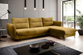 Coltar extensibil dreapta 3 locuri ELTAP, RT-45LO, Silva, 276x201x100 cm, lemn/poliester, mustar