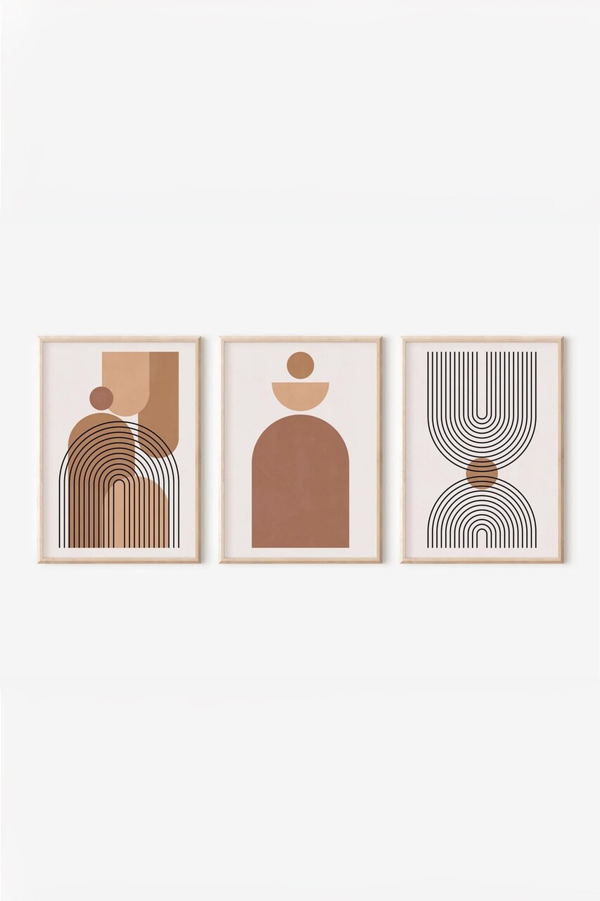 Set 3 tablouri decorative, 3Dartsohoset68, MDF, Multicolor - view 3