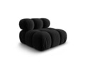 Modul pentru canapea, 1 loc, Bellis-51, Micadoni Home, 94x94x70 cm, catifea, negru