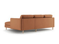 Coltar dreapta 3 locuri, Eden, Micadoni, 250x150x90 cm, catifea, miere