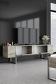 Comoda TV, Bexley, Luxe, Travertin / Argint